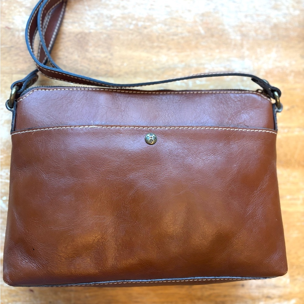 Patricia Nash Brown Leather Crossbody Bag - Picture 3 of 12